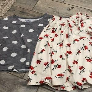 Cute girls long sleeve and short sleeve shirts 👚